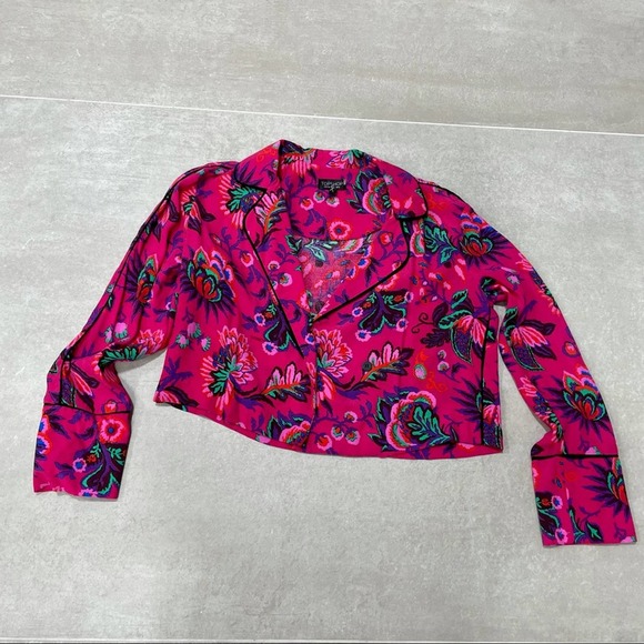 Top Shop Floral Top Size 2 - Picture 2 of 6